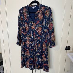 Paisley print dress